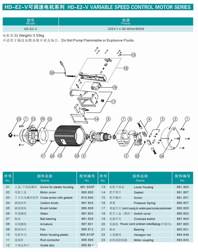 HD系列电动抽液泵(手提式)
